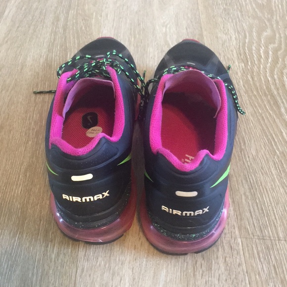 Nike Air Max Pink Black Green Women's Size 8 - Picture 2 of 5